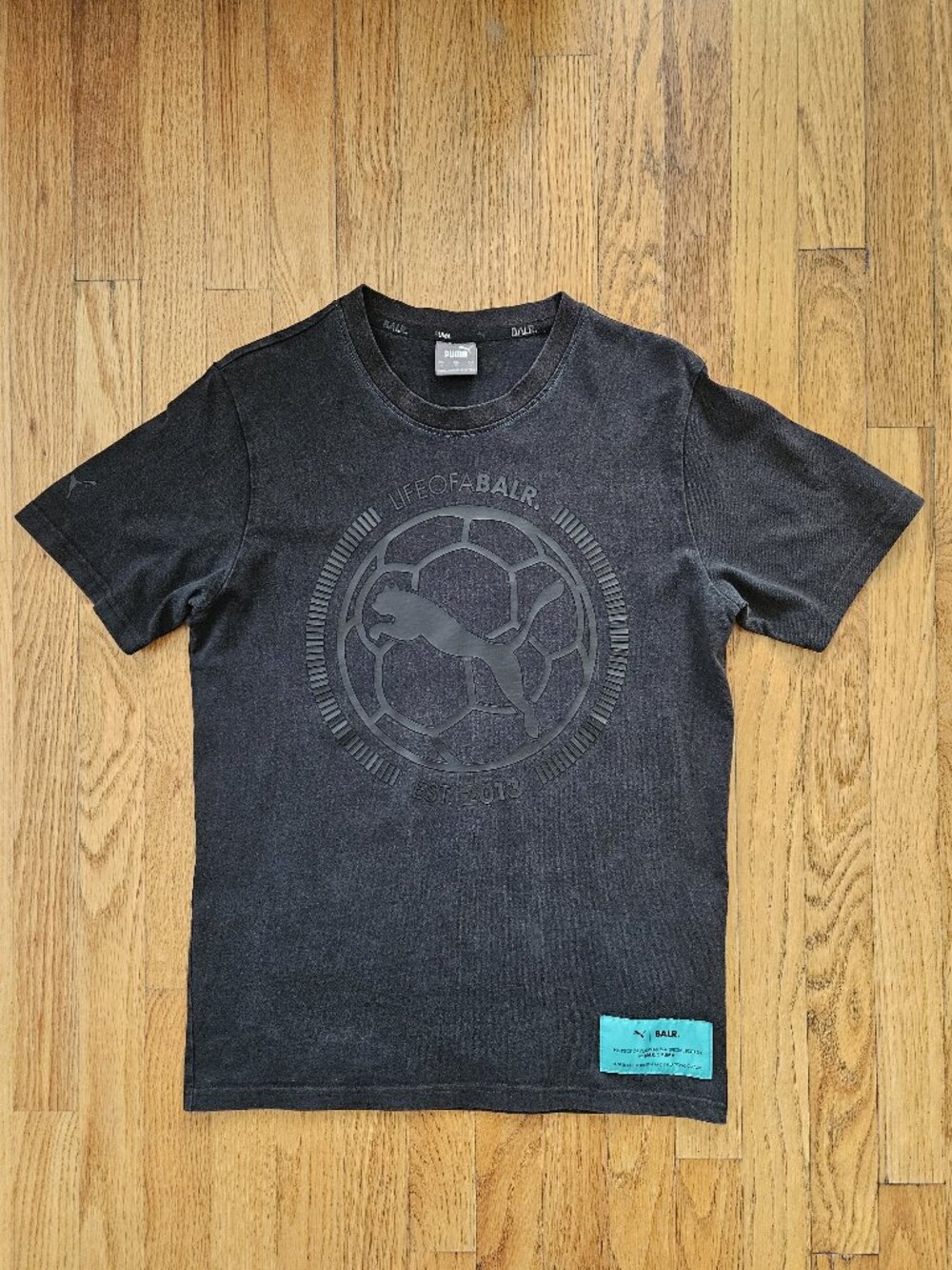 BALR. x PUMA Man's S/S T-Shirt Black Size S Brand New